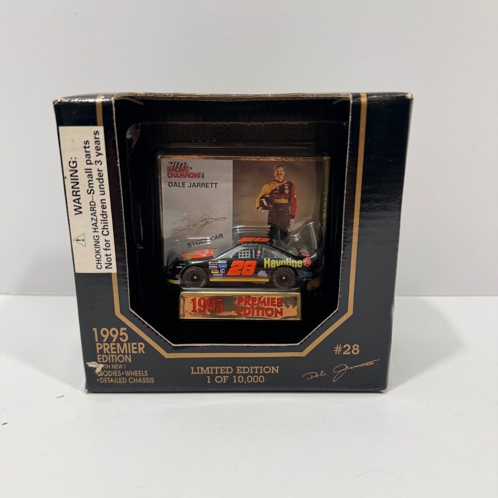 Racing Champions Stock Car Unisex OS Black Good 1995 Dale Jarrett #28 Havoline